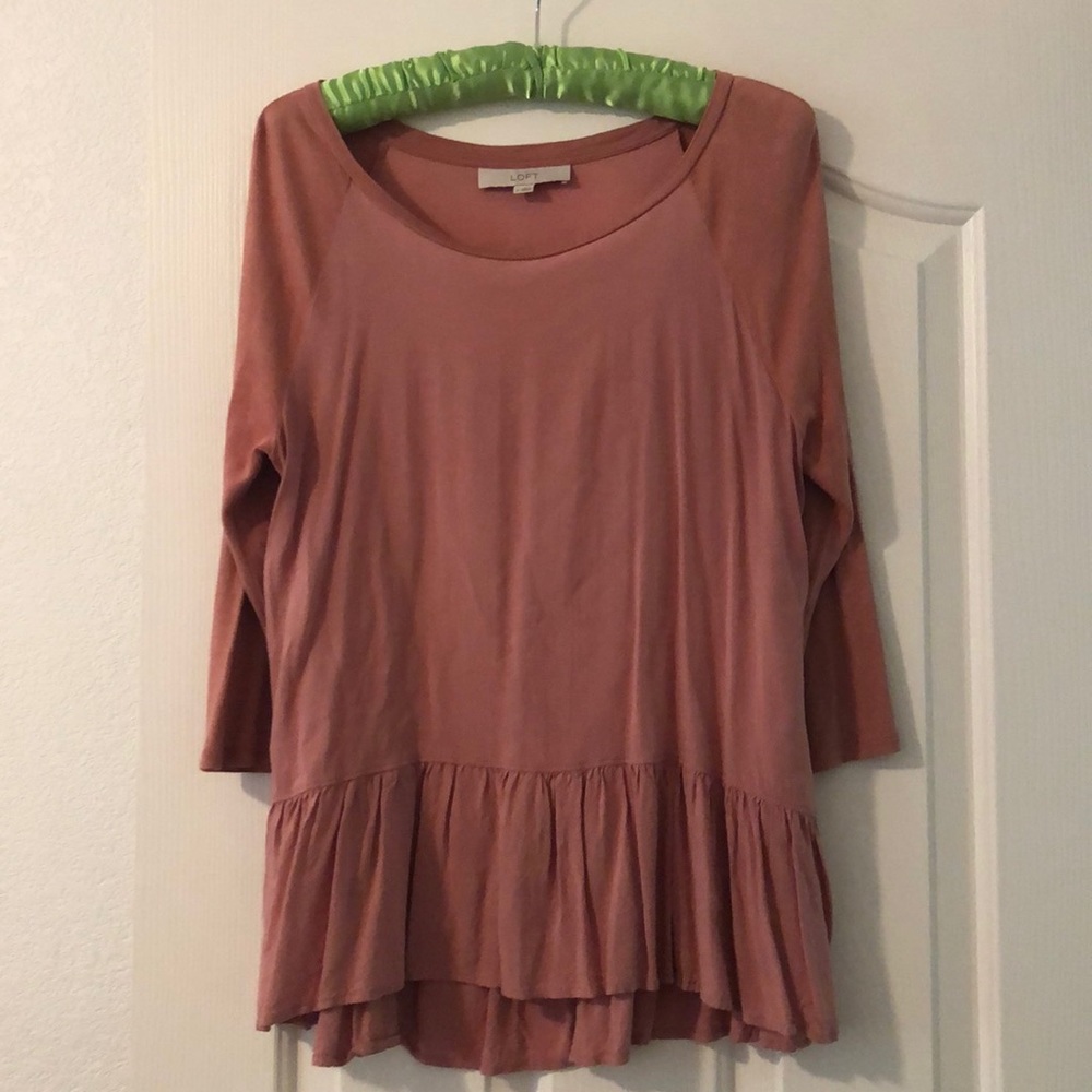 Pink Peplum top.